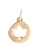 Helen Ficalora 14K Small Maple Leaf Cutout Charm
