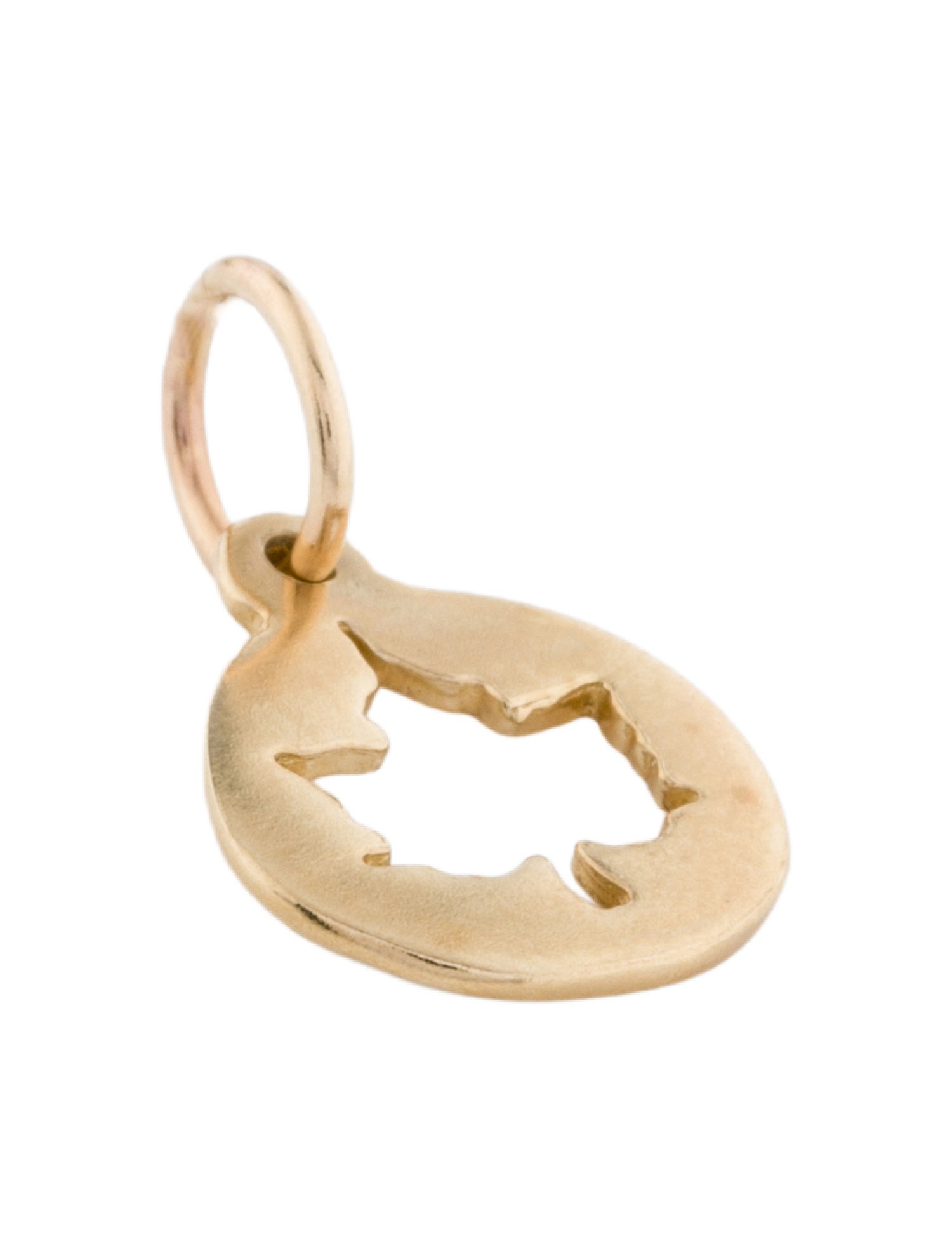 Helen Ficalora 14K Small Maple Leaf Cutout Charm