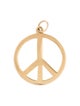 Helen Ficalora 14K Large Peace Sign Cutout Charm