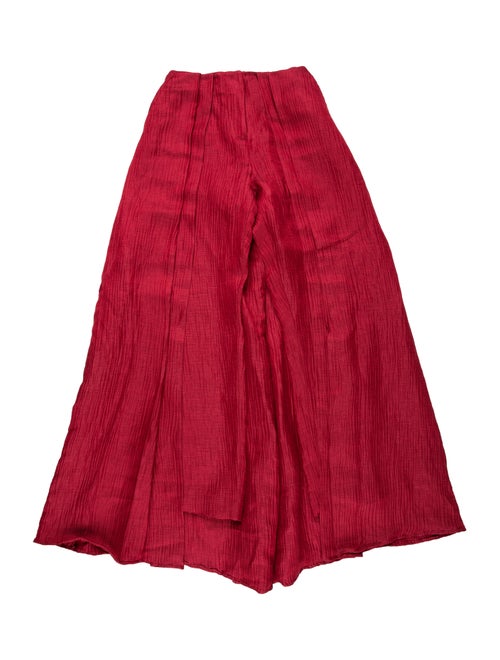 Hellessy Linen Long Skirt w/ Tags Red