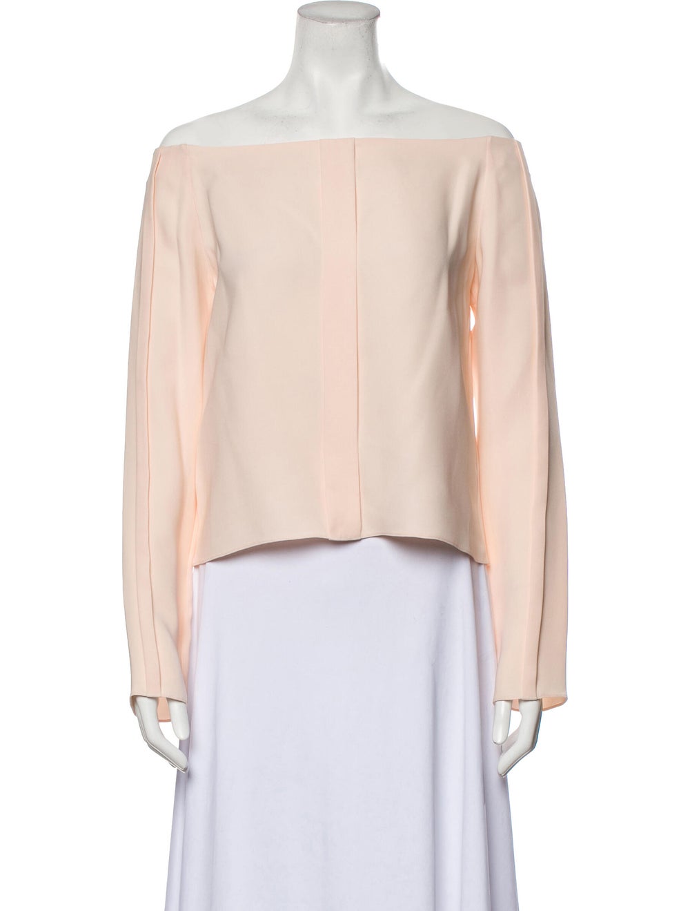 Hellessy Silk Off-The-Shoulder Crop Top - image 1