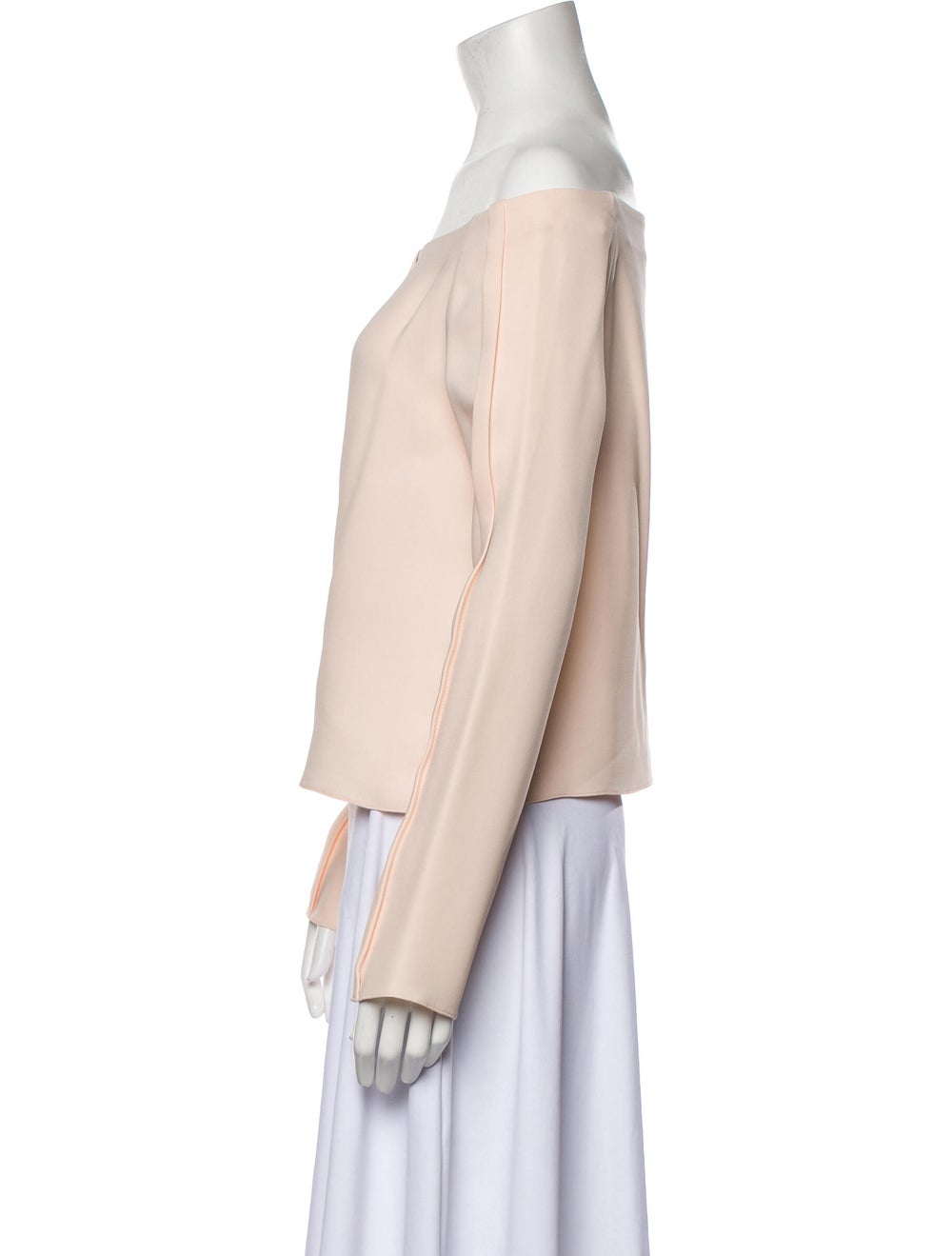 Hellessy Silk Off-The-Shoulder Crop Top - image 2