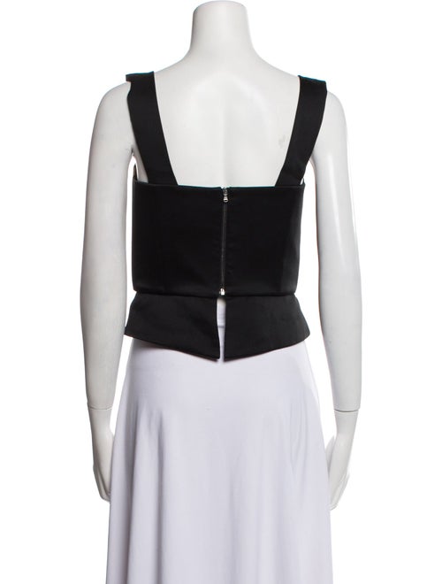 Hellessy Square Neckline Sleeveless Crop Top