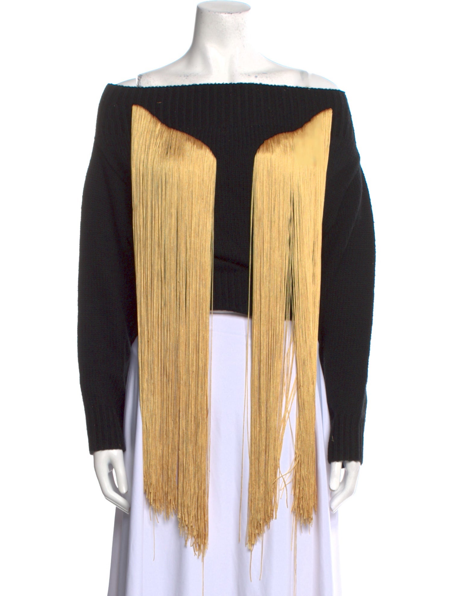 Hellessy Merino Wool Colorblock Pattern Sweater