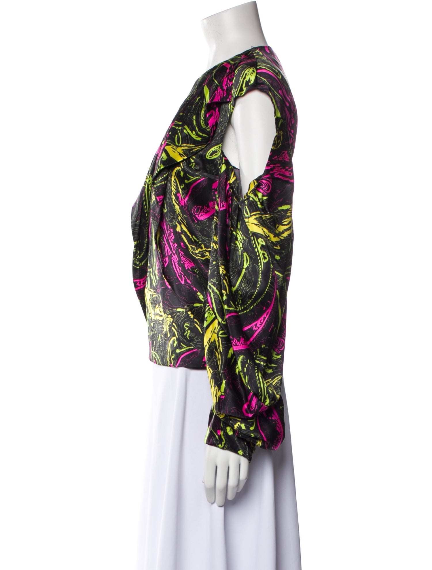 Hellessy Printed Crew Neck Blouse