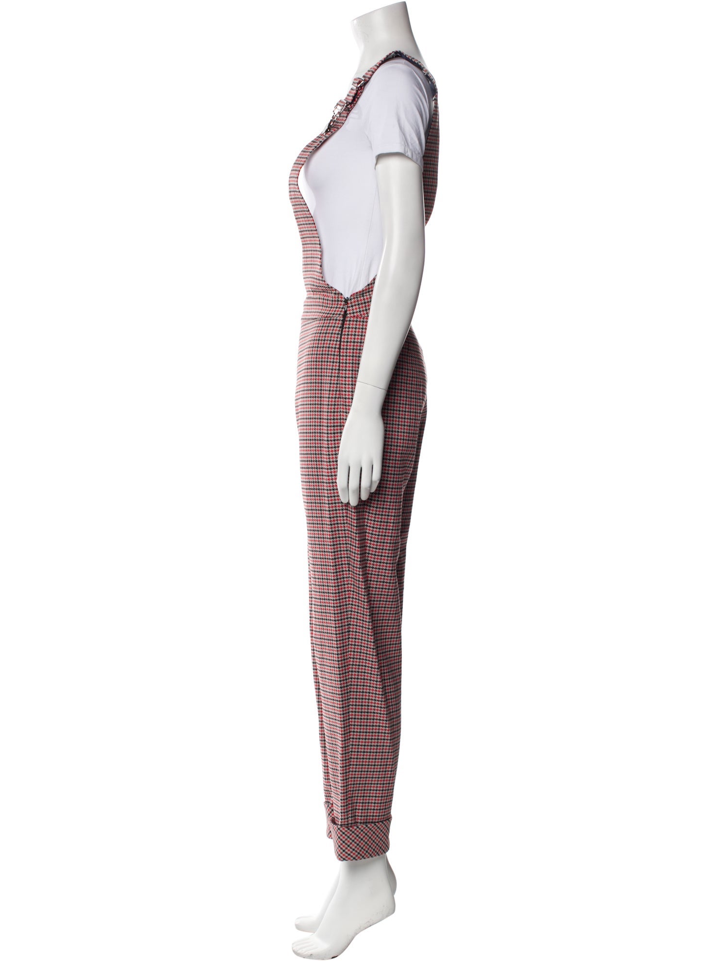 Hellessy Plaid Print Straight Leg Pants