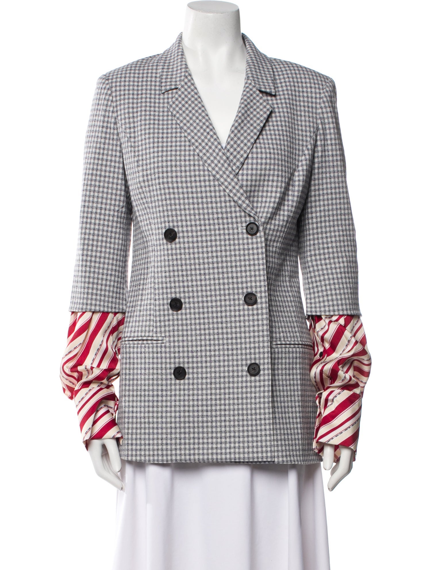 Hellessy Plaid Print Blazer w/ Tags