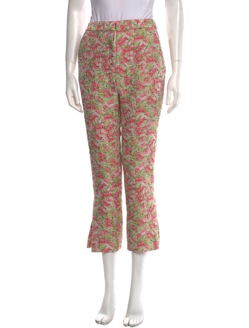 Hellessy Floral Print Straight Leg Pants