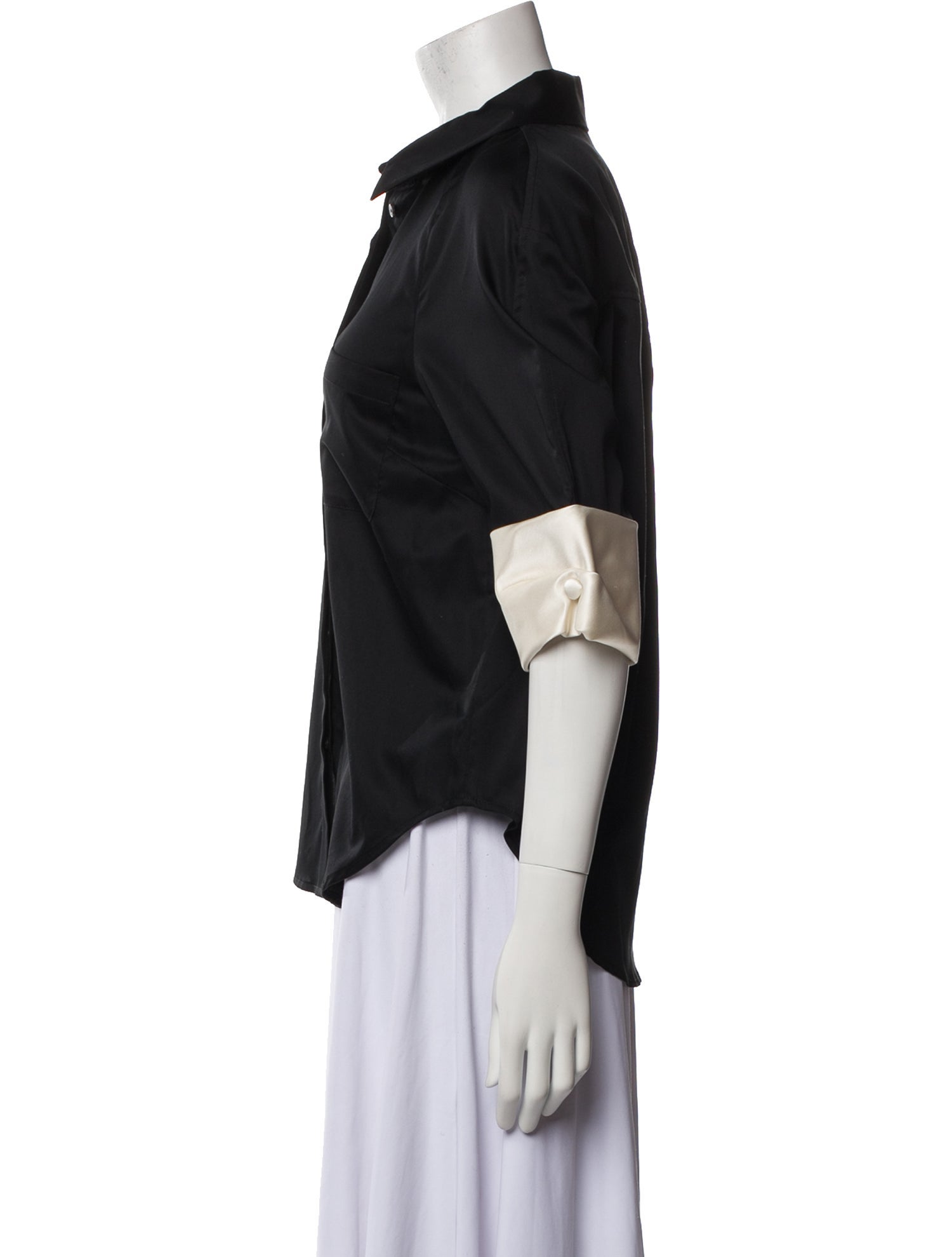 Hellessy Three-Quarter Sleeve Button-Up Top w/ Tags