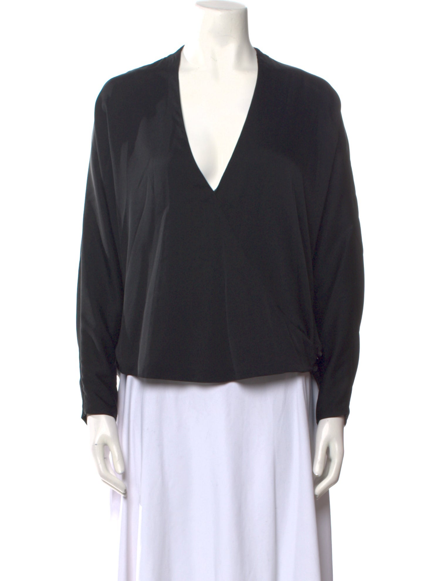 Hellessy V-Neck Long Sleeve Blouse