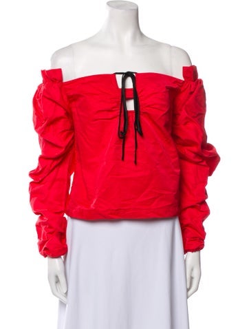 Hellessy Tops Off-The-Shoulder Long Sleeve Top L