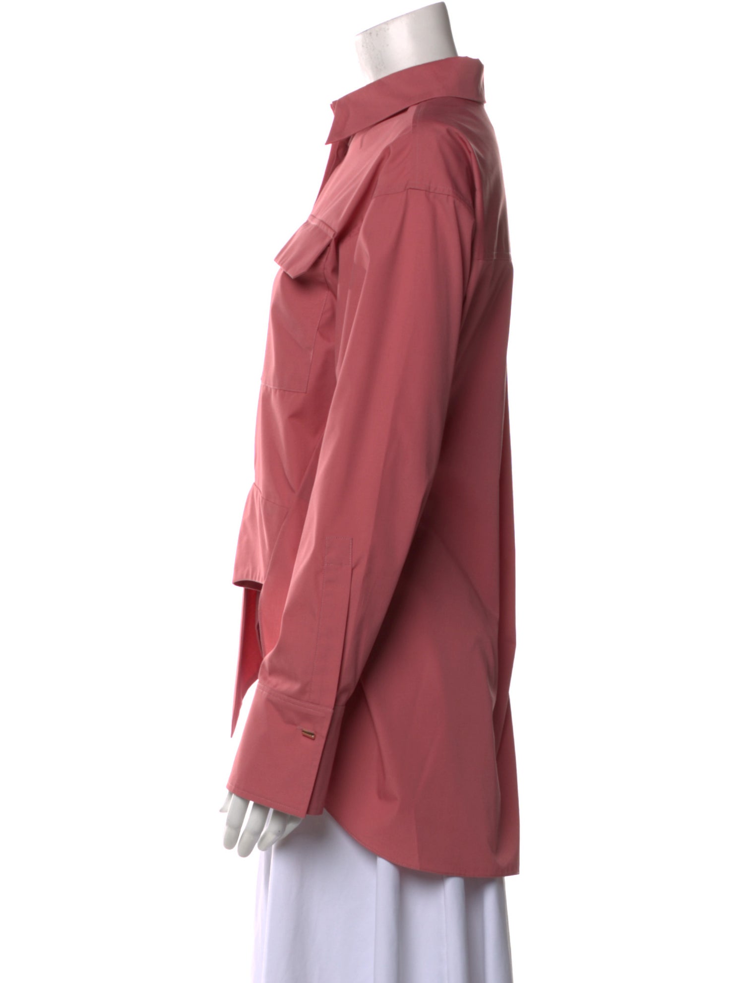 Hellessy Long Sleeve Button-Up Top