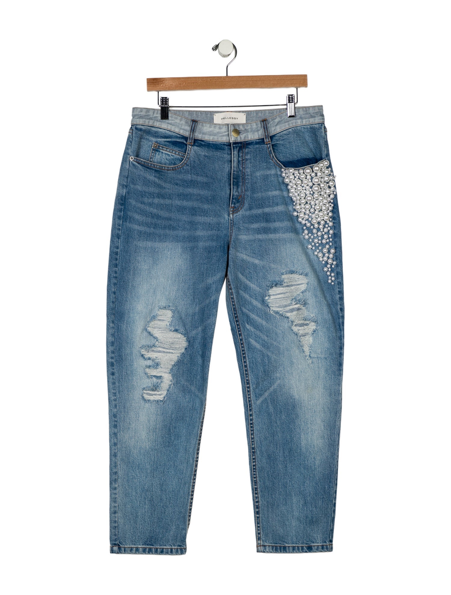 Hellessy High-Rise Straight Leg Jeans