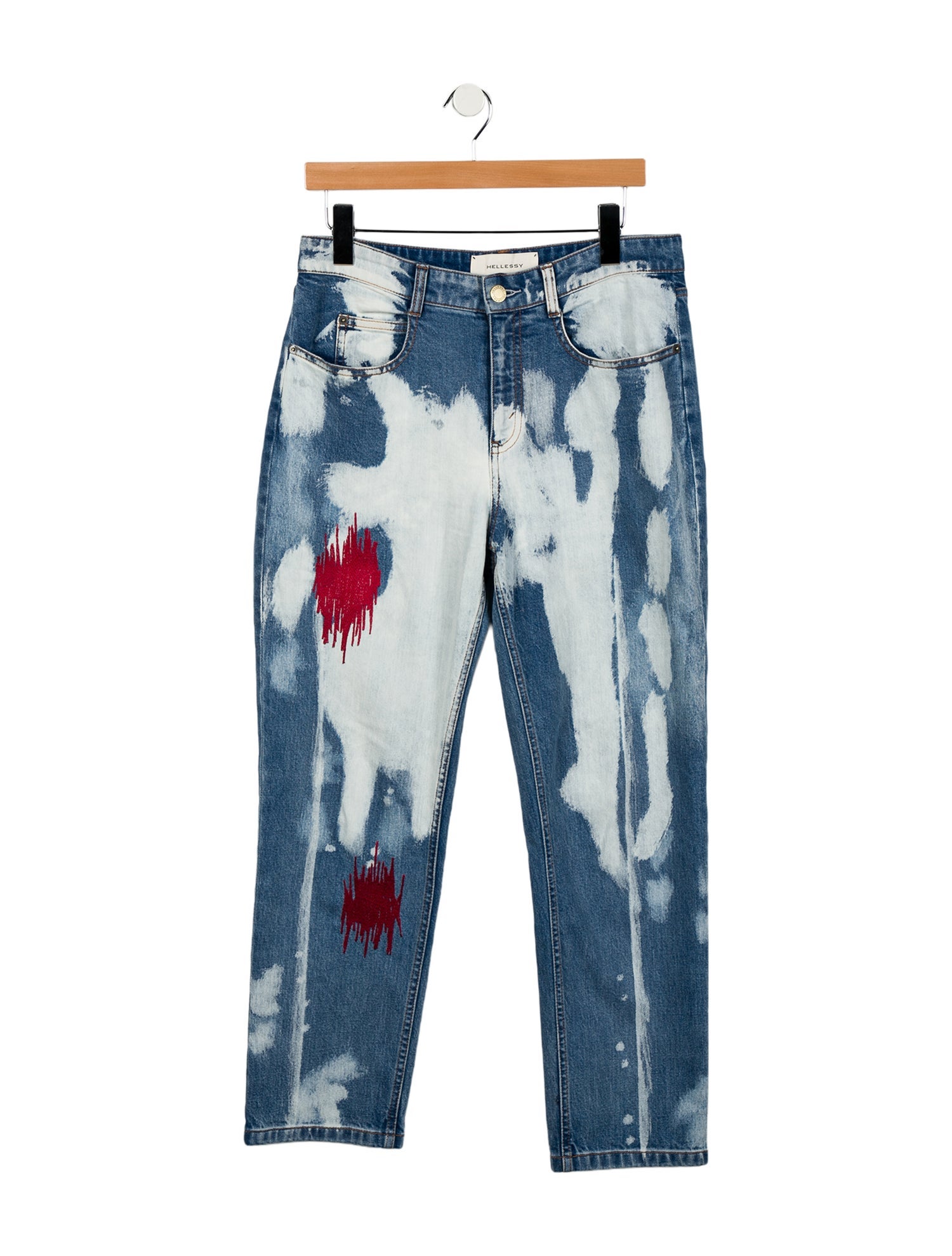 Hellessy High-Rise Straight Leg Jeans