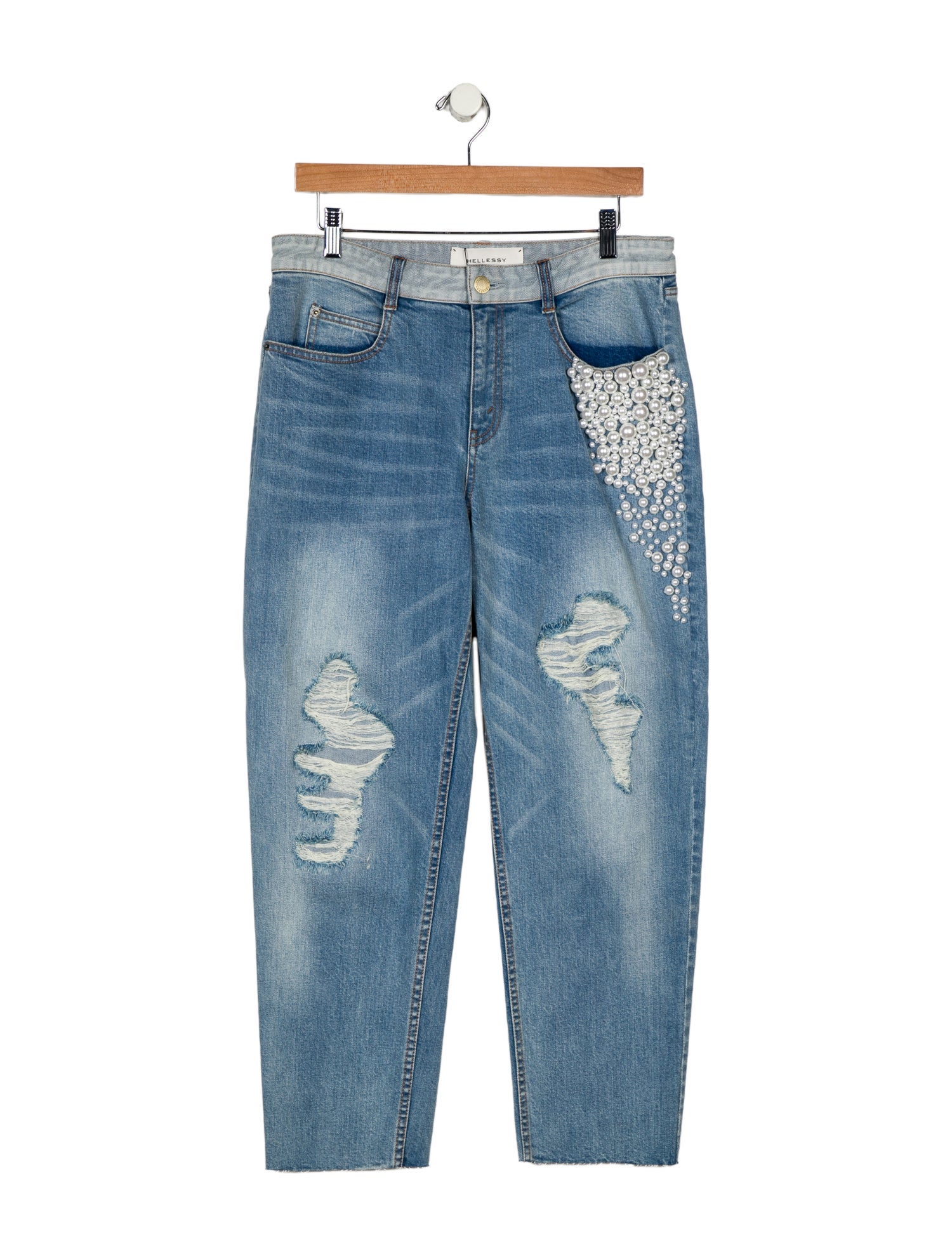 Hellessy High-Rise Straight Leg Jeans w/ Tags