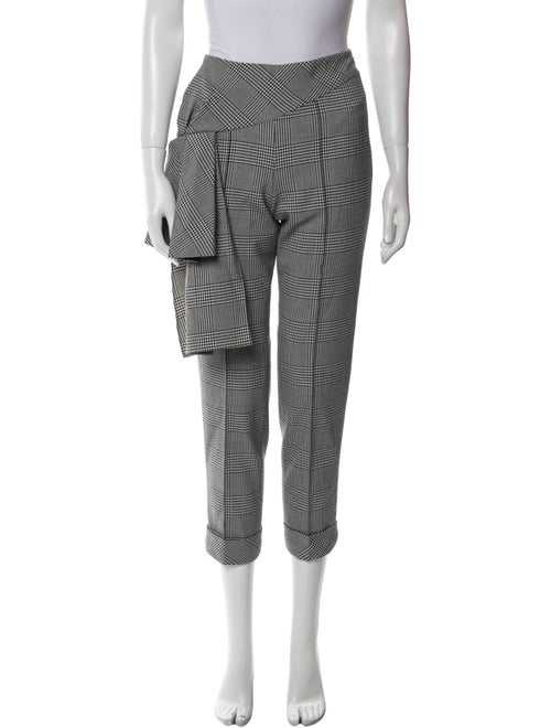 Hellessy Plaid Print Straight Leg Pants