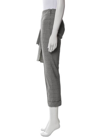 Hellessy Plaid Print Straight Leg Pants