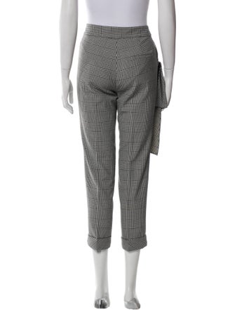 Hellessy Plaid Print Straight Leg Pants