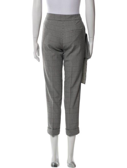Hellessy Plaid Print Straight Leg Pants