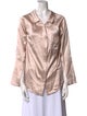 Hellessy Silk V-Neck Button-Up Top