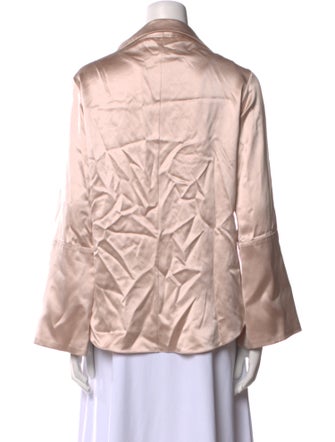 Hellessy Silk V-Neck Button-Up Top