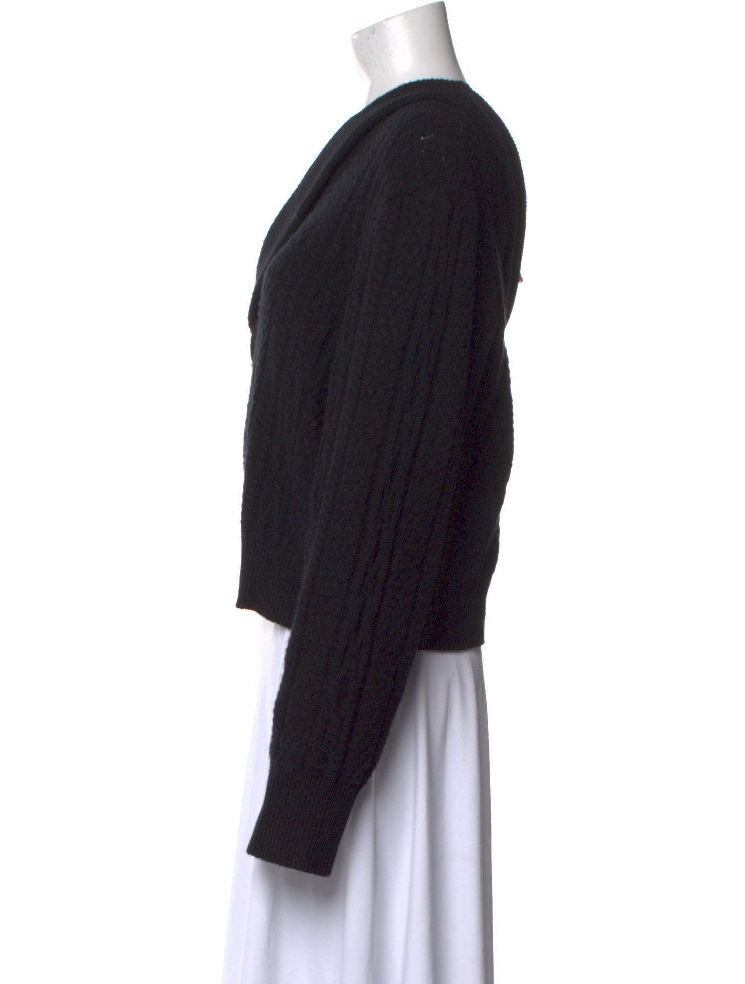 Hellessy Merino Wool Long Sleeve Crop Top