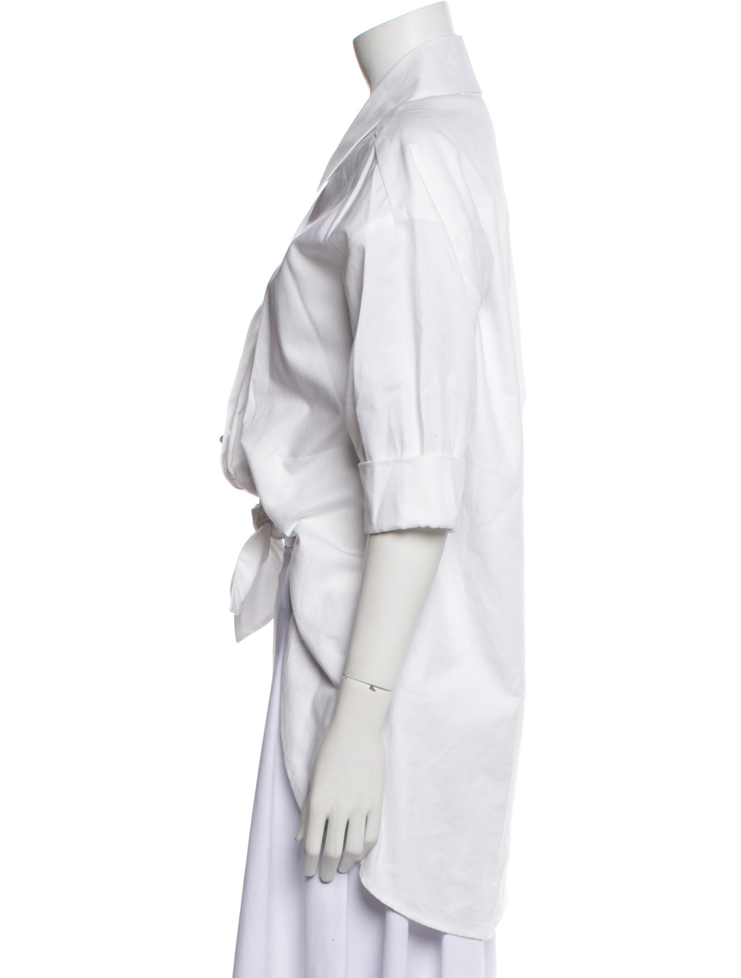 Hellessy Three-Quarter Sleeve Crop Top