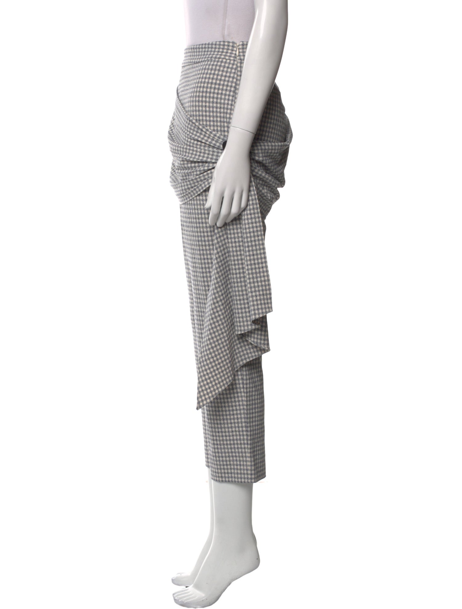 Hellessy Plaid Print Straight Leg Pants