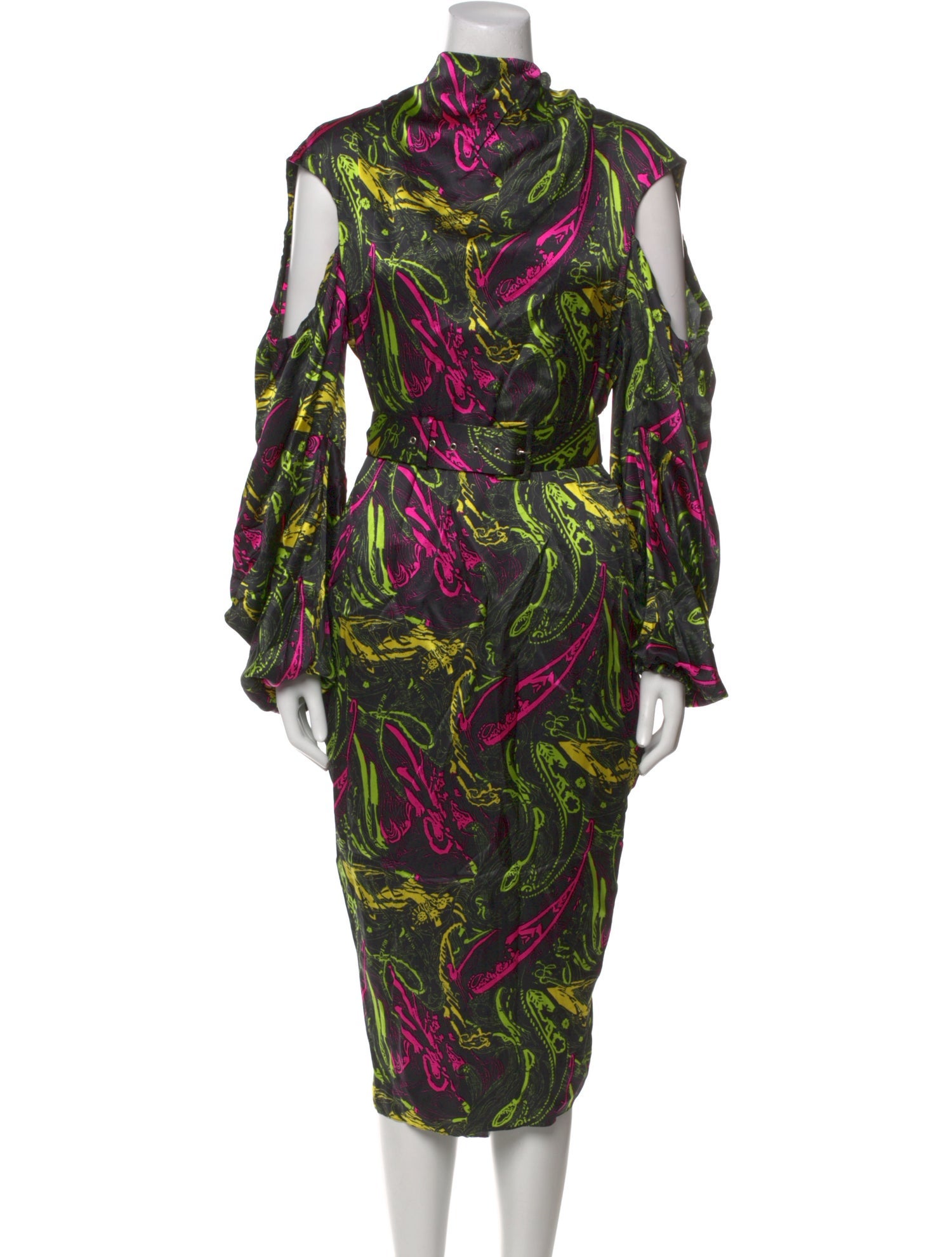 Hellessy Silk Midi Length Dress w/ Tags