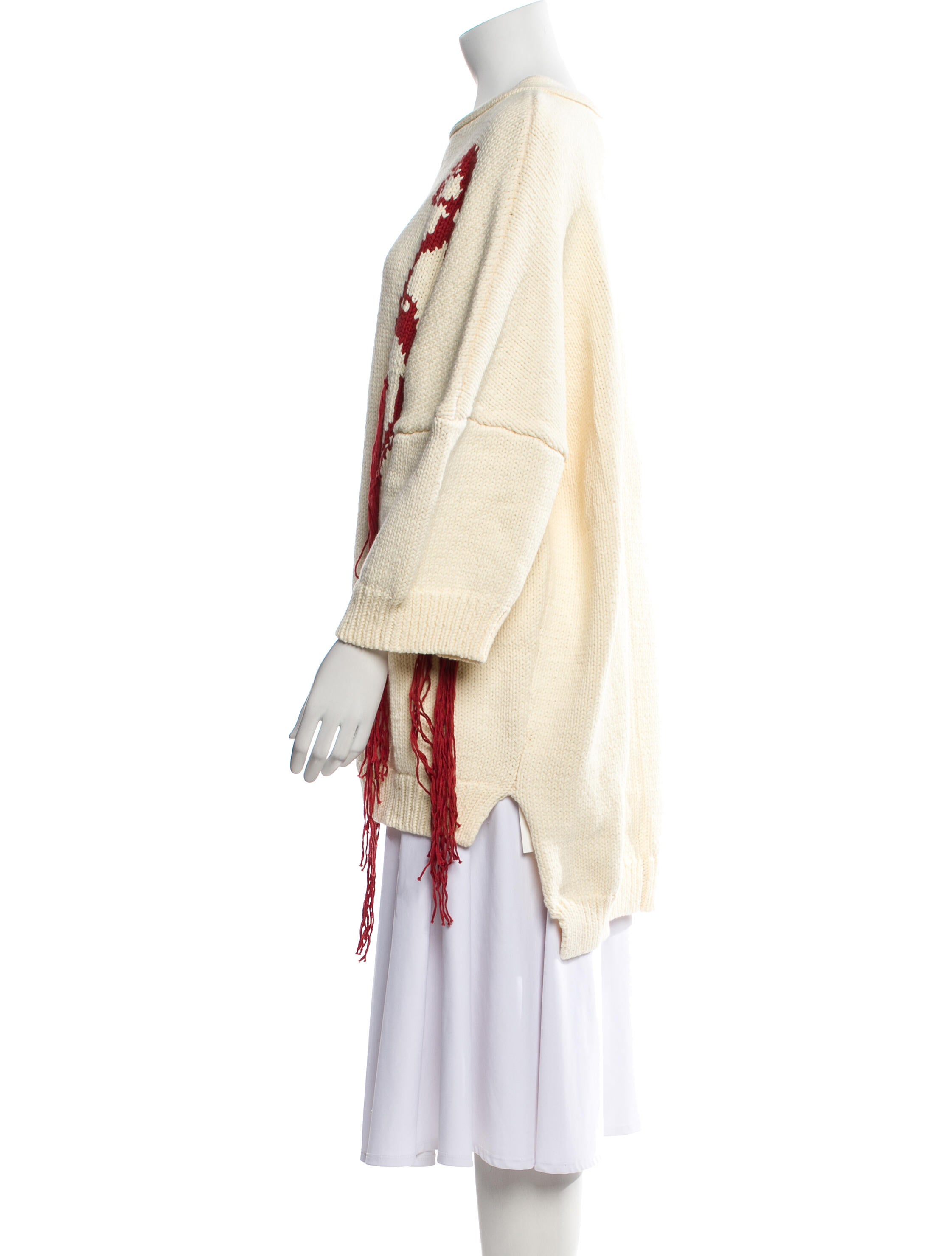 Hellessy Patterned Bateau Neckline Sweater w/ Tags