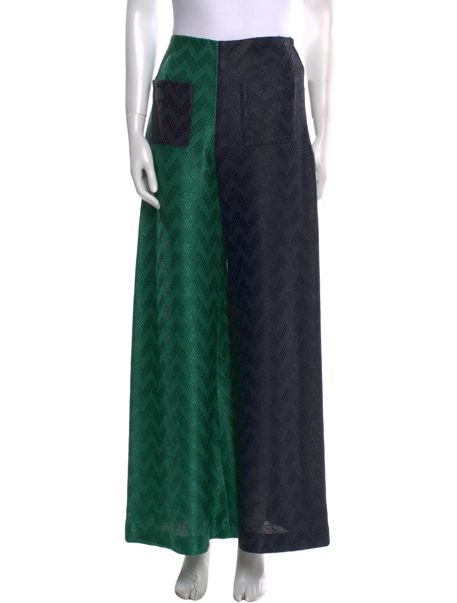 Hellessy Colorblock Pattern Wide Leg Pants