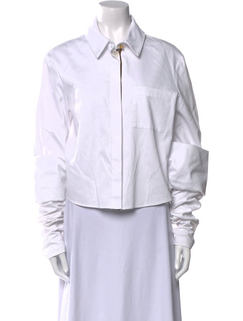 Hellessy Long Sleeve Button-Up Top