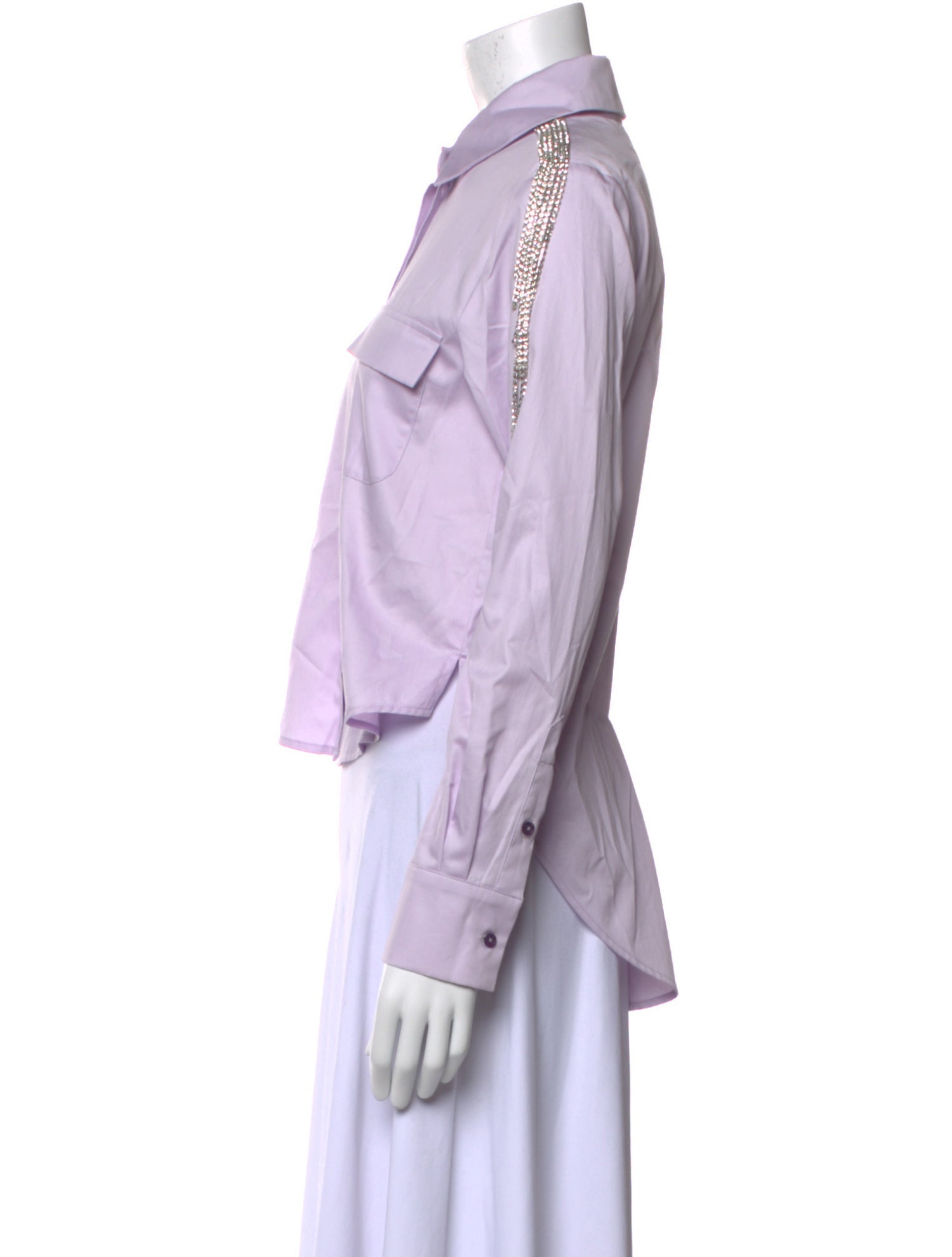 Hellessy Long Sleeve Button-Up Top