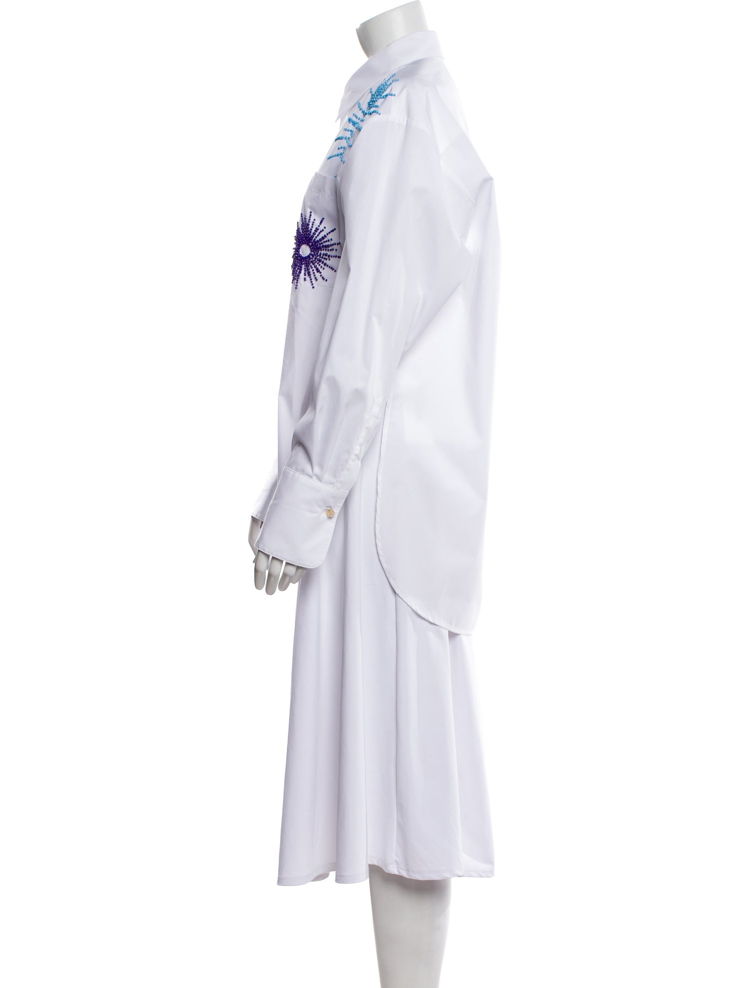 Hellessy Printed Long Sleeve Button-Up Top