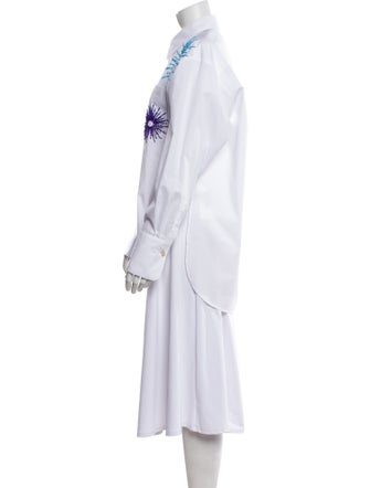 Hellessy Printed Long Sleeve Button-Up Top