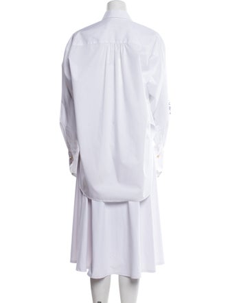 Hellessy Printed Long Sleeve Button-Up Top