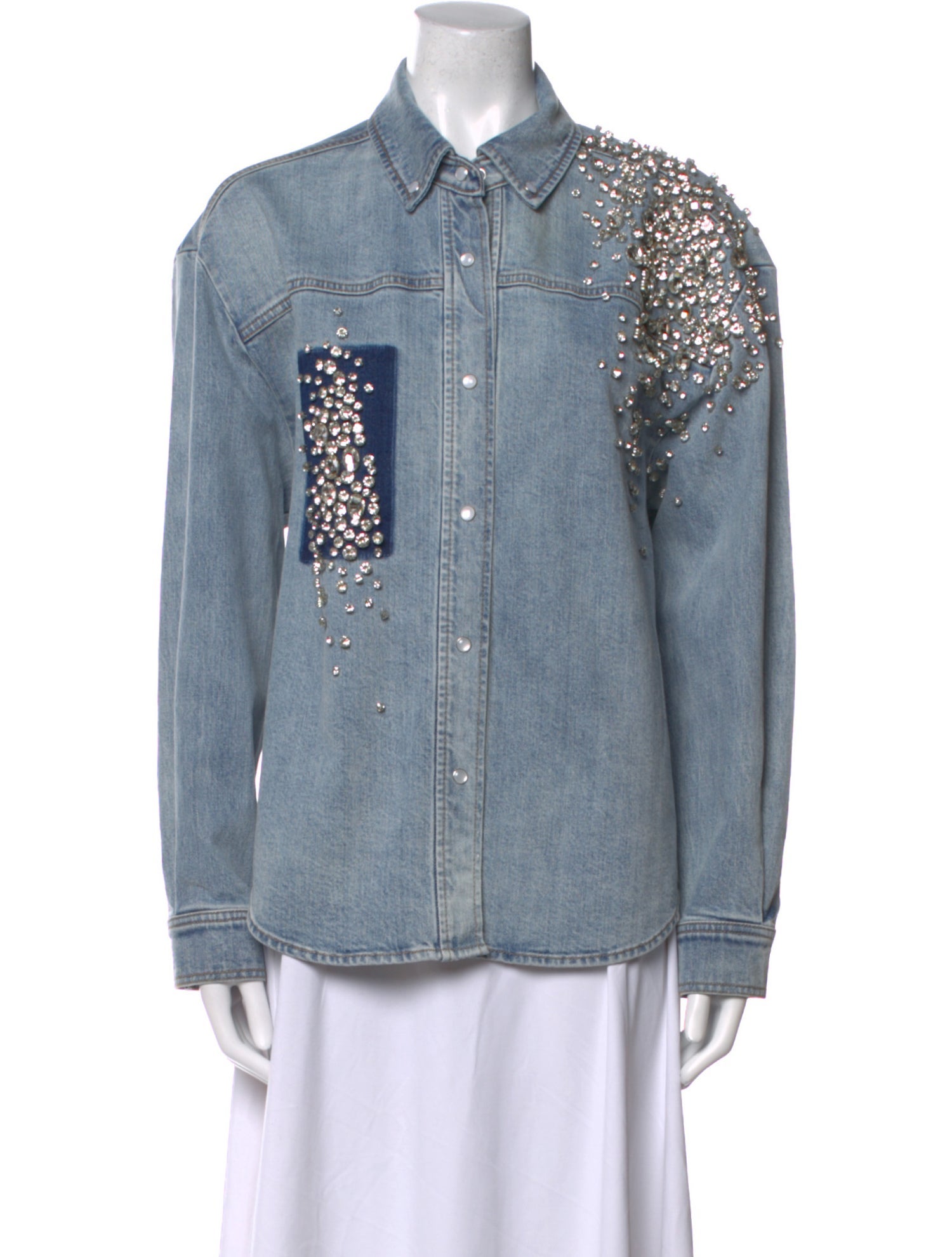 Hellessy Long Sleeve Button-Up Top