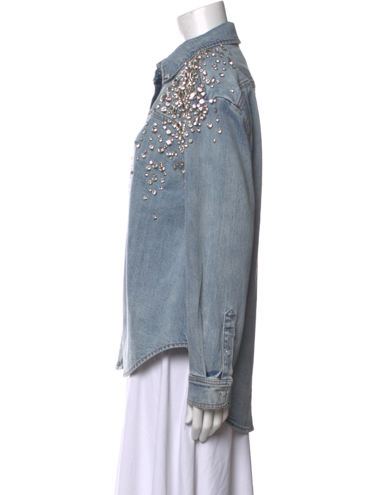 Hellessy Long Sleeve Button-Up Top