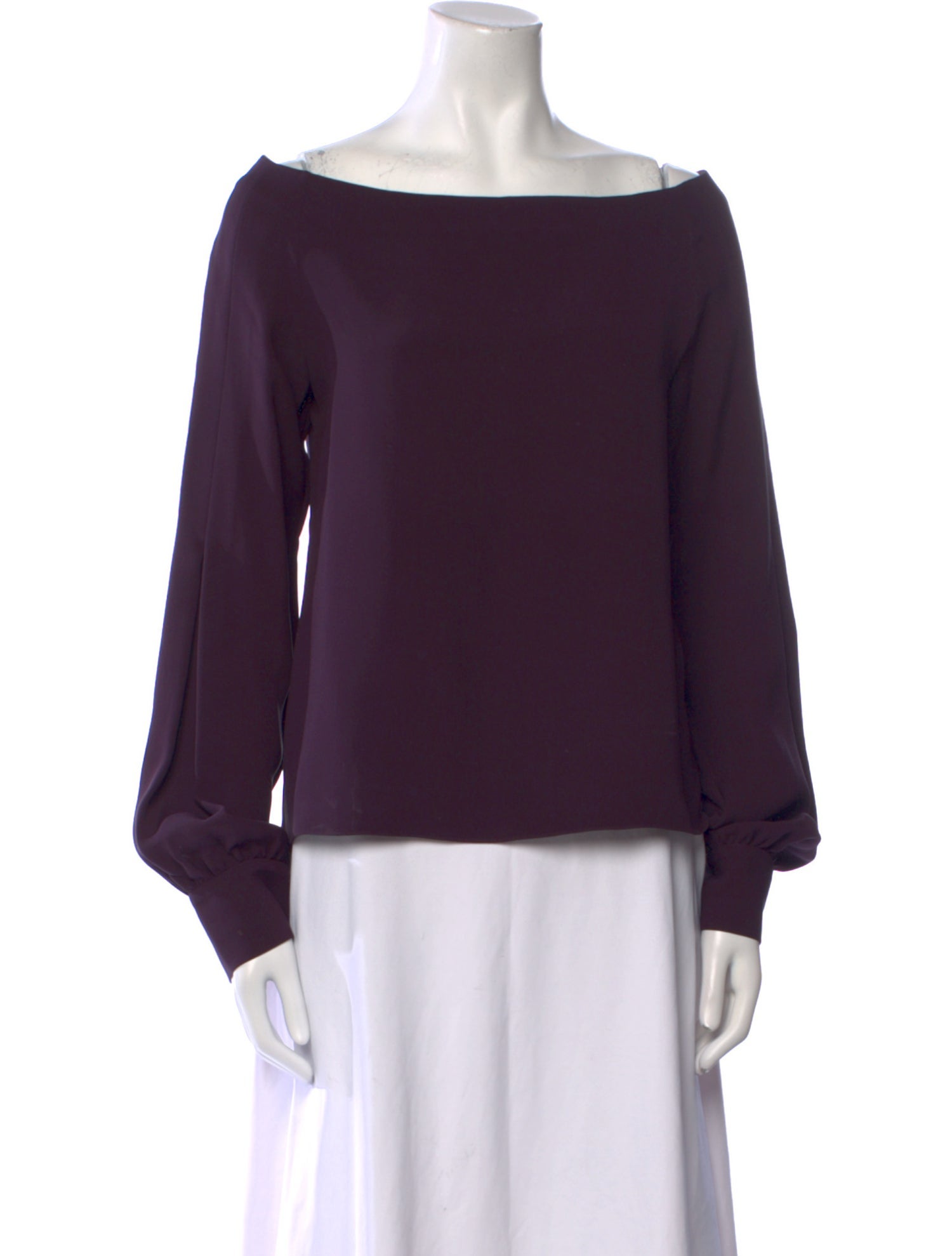 Hellessy Silk Bateau Neckline Blouse