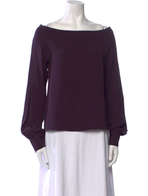 Hellessy Silk Bateau Neckline Blouse