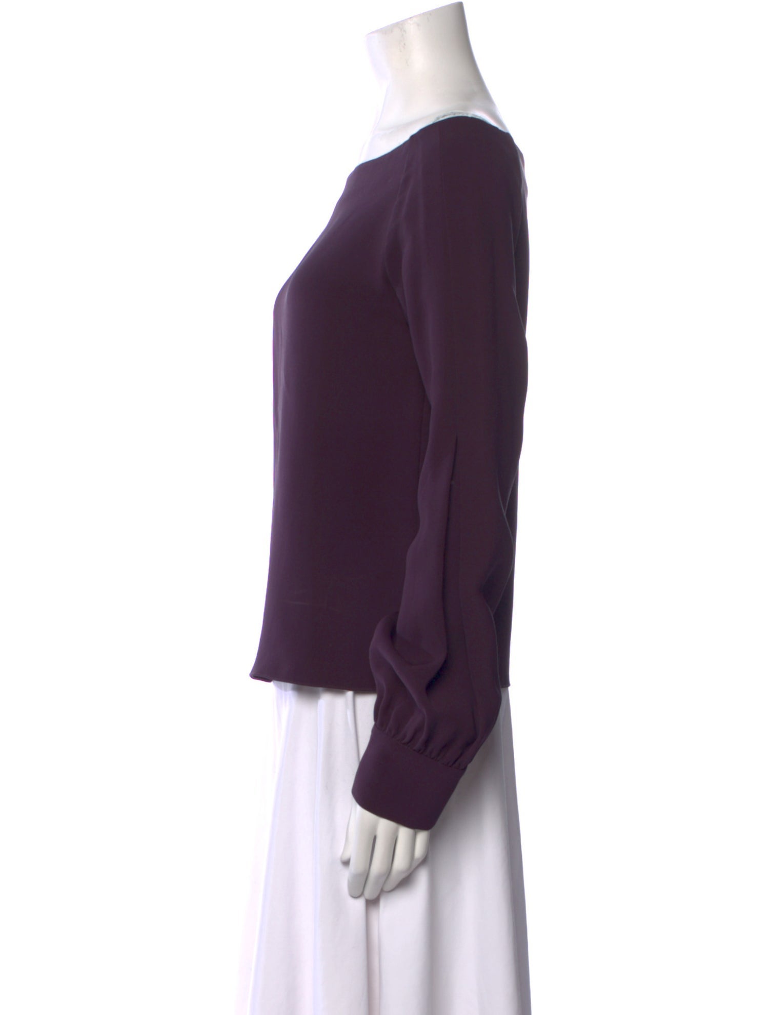 Hellessy Silk Bateau Neckline Blouse