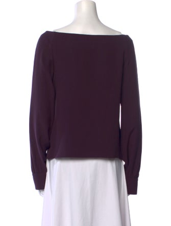 Hellessy Silk Bateau Neckline Blouse