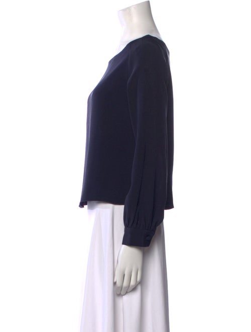 Hellessy Silk Bateau Neckline Crop Top