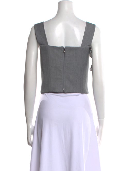 Hellessy Square Neckline Sleeveless Crop Top