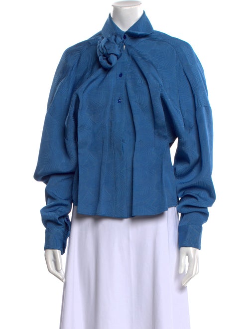 Hellessy Long Sleeve Button-Up Top