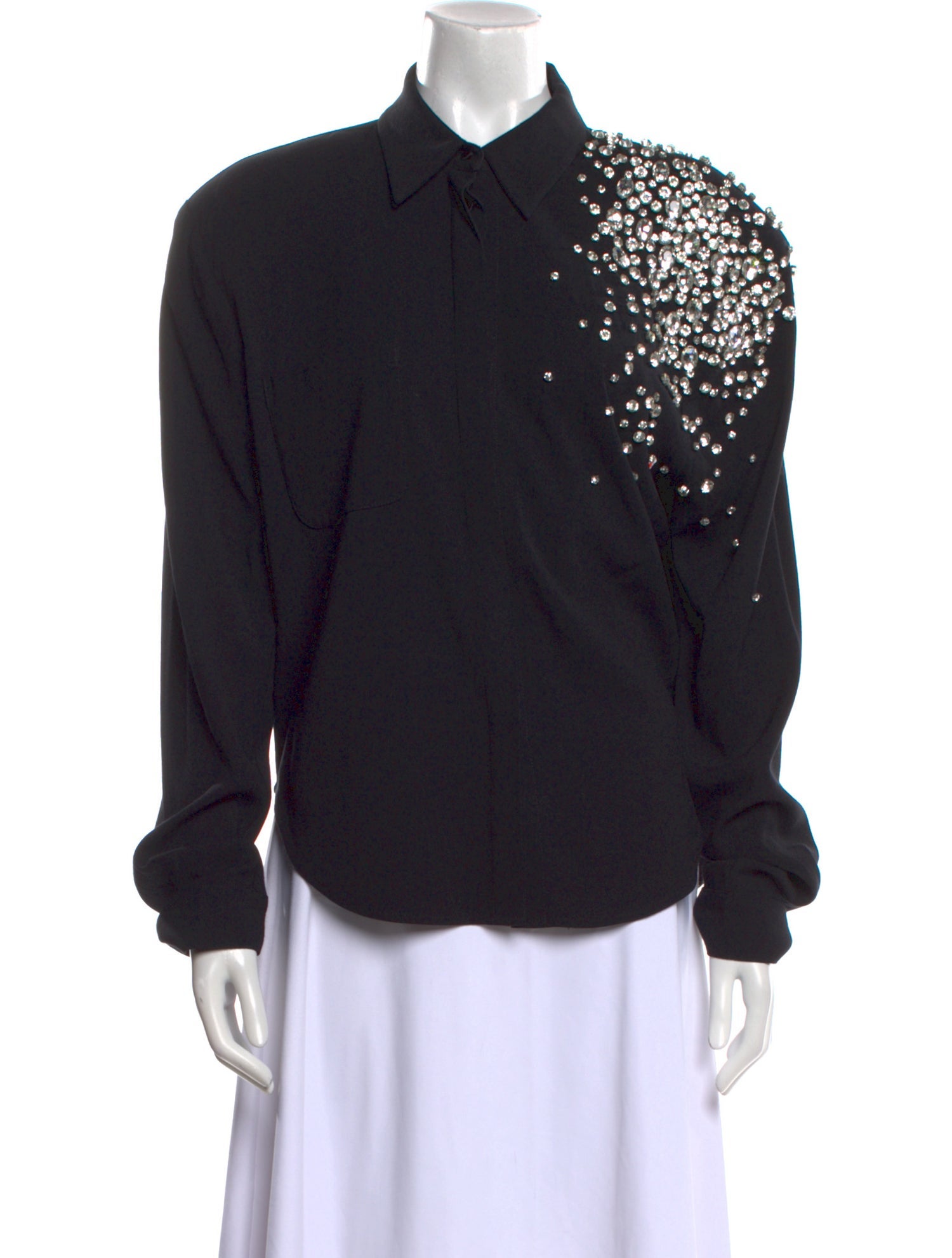 Hellessy Long Sleeve Button-Up Top