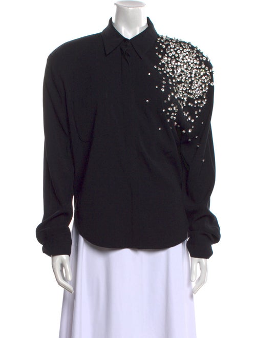 Hellessy Long Sleeve Button-Up Top