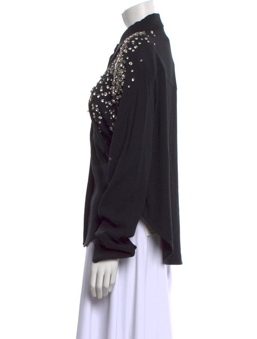 Hellessy Long Sleeve Button-Up Top