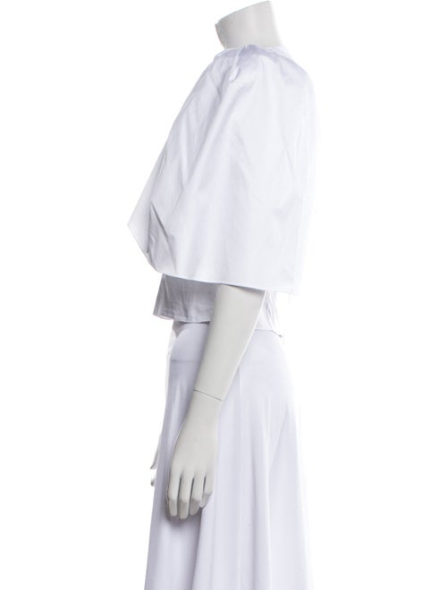 Hellessy Scoop Neck Short Sleeve Crop Top