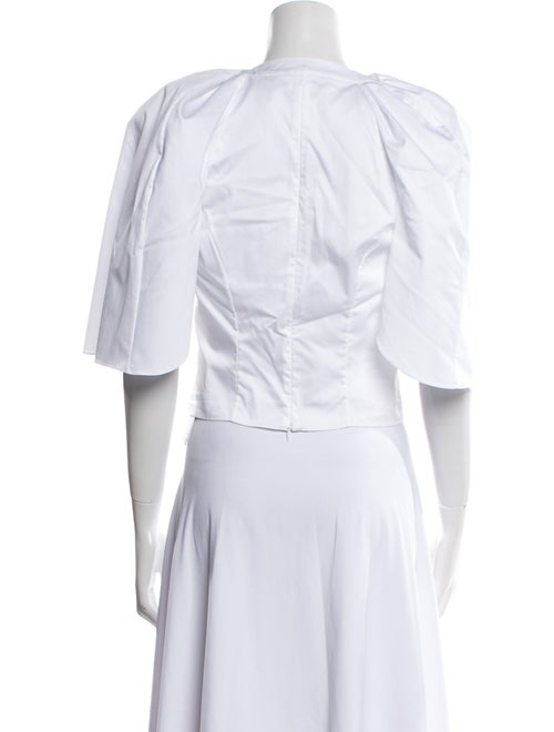 Hellessy Scoop Neck Short Sleeve Crop Top